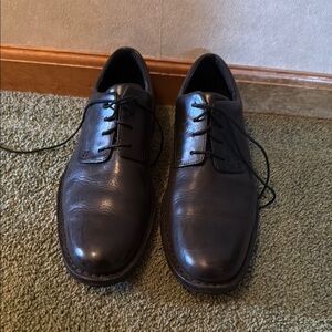 Sebago Salem Black Leather Oxford Shoes size 10D. Like New